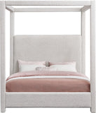 Eden Canopy Bed - Luxury Boucle Fabric Design for Serene Sleep, Elegant Style, and Cozy Retreat