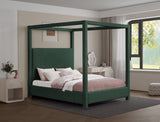 Eden Canopy Bed - Luxury Boucle Fabric Design for Serene Sleep, Elegant Style, and Cozy Retreat