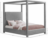 Eden Canopy Bed - Luxury Boucle Fabric Design for Serene Sleep, Elegant Style, and Cozy Retreat