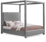 Eden Canopy Bed - Luxury Boucle Fabric Design for Serene Sleep, Elegant Style, and Cozy Retreat
