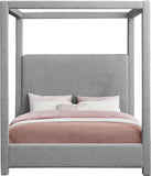 Eden Canopy Bed - Luxury Boucle Fabric Design for Serene Sleep, Elegant Style, and Cozy Retreat