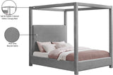 Eden Canopy Bed - Luxury Boucle Fabric Design for Serene Sleep, Elegant Style, and Cozy Retreat
