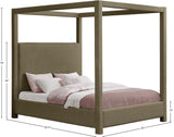 Eden Canopy Bed - Luxury Boucle Fabric Design for Serene Sleep, Elegant Style, and Cozy Retreat