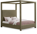 Eden Canopy Bed - Luxury Boucle Fabric Design for Serene Sleep, Elegant Style, and Cozy Retreat