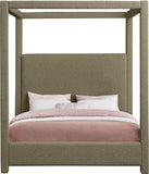 Eden Canopy Bed - Luxury Boucle Fabric Design for Serene Sleep, Elegant Style, and Cozy Retreat