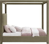 Eden Canopy Bed - Luxury Boucle Fabric Design for Serene Sleep, Elegant Style, and Cozy Retreat