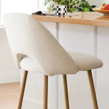 Edwin Boucle Upholstered Counter Stool (Set of 4)