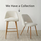 Edwin Boucle Upholstered Counter Stool (Set of 4)