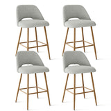 Edwin Boucle Upholstered Counter Stool (Set of 4)