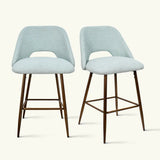 Edwin 26" Modern Upholstered Counter Stool (Set of 2)