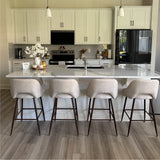 Edwin 26" Modern Upholstered Counter Stool (Set of 3)