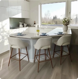 Edwin 26" Modern Upholstered Counter Stool (Set of 3)