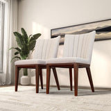 Elmwood Beige Fabric Dining Chair (Set Of 2)