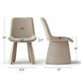 Elsa Modern Upholstered Dining Chairs (Set of 6)