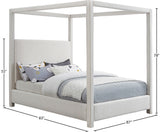 Emerson Luxurious Mid Century Modern Canopy Bed Frame for Ultimate Comfort and Style in Bedrooms