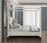 Emerson Luxurious Mid Century Modern Canopy Bed Frame for Ultimate Comfort and Style in Bedrooms
