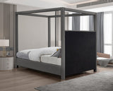 Emerson Luxurious Mid Century Modern Canopy Bed Frame for Ultimate Comfort and Style in Bedrooms