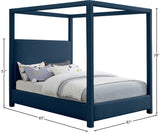 Emerson Luxurious Mid Century Modern Canopy Bed Frame for Ultimate Comfort and Style in Bedrooms