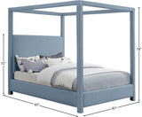 Emerson Luxurious Mid Century Modern Canopy Bed Frame for Ultimate Comfort and Style in Bedrooms