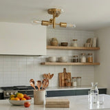 Ephemeral Four Lights Semi Flush Pendant Lamp