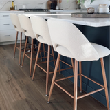 Edwin Boucle Upholstered Counter Stool (Set of 4)
