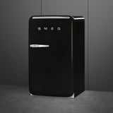 Retro-Style Refrigerator (4.3 cu ft, Right Hinge) - Black