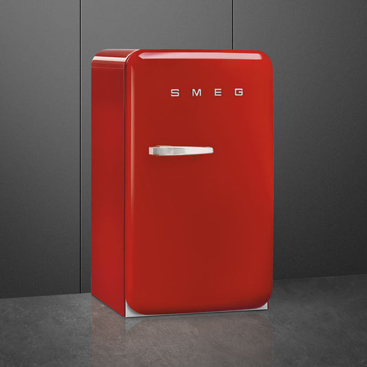 Retro-Style Refrigerator (4.3 cu ft, Right Hinge) - Red