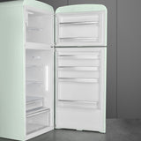 Retro-Style Refrigerator (19.3 cu ft, Right Hinge) - Pastel Green