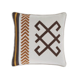 Toluca Canvas Embroidered Cotton Pillow