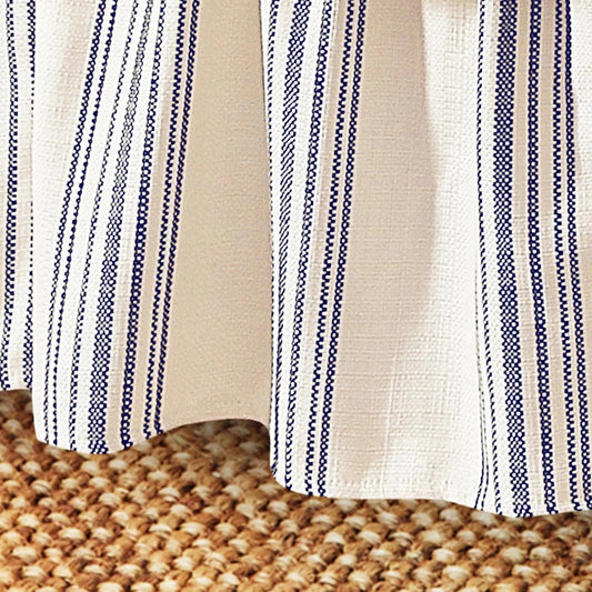 Prescott Striped Bed Skirt, Taupe
