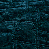 Stella Faux Silk Velvet Double Box Stitch Quilt Set
