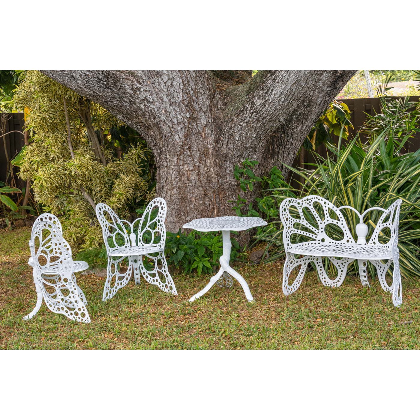 Butterfly Deluxe Garden Set - white