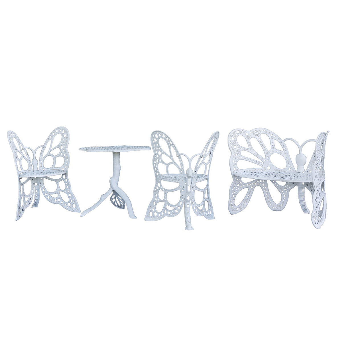 Butterfly Deluxe Garden Set - white