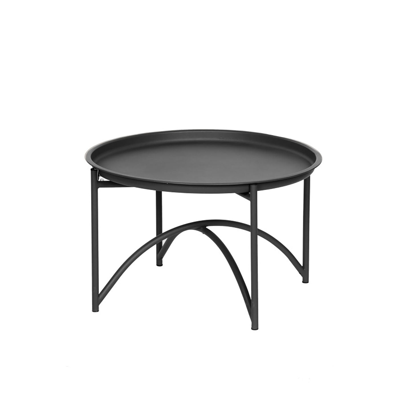 Center Table with foot stool and cushion - Black