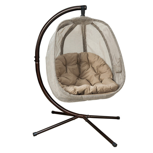 Hanging Egg Patio Chair - Bark