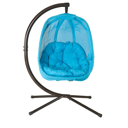 Hanging Egg Patio Chair -Light Blue