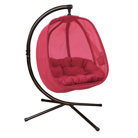 Hanging Egg Patio Chair - Red