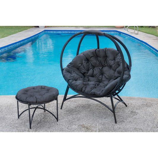 Cozy Ball Chair in Overland Black