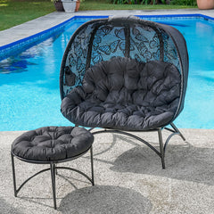 Cozy Pumpkin Loveseat in Butterfly Black