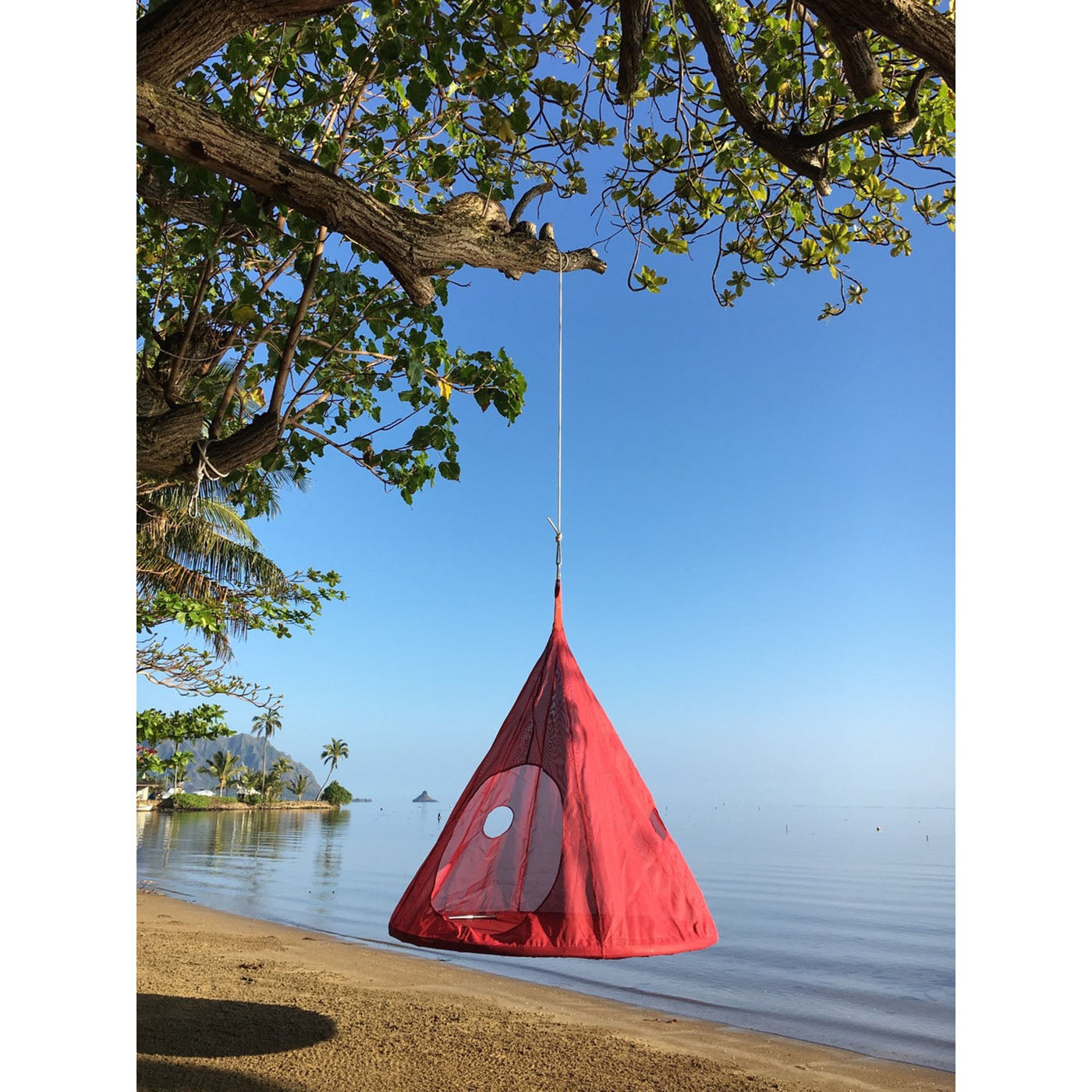 5FT Dia Hammock TearDrop Hanging Chair- Red