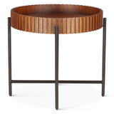 Verbania 29" Nesting Tray Tables in Pecan Brown