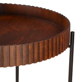 Verbania 29" Nesting Tray Tables in Pecan Brown
