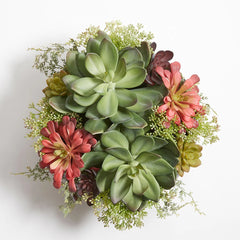 CG Hunter Artificial Succulent Arrangement - Round