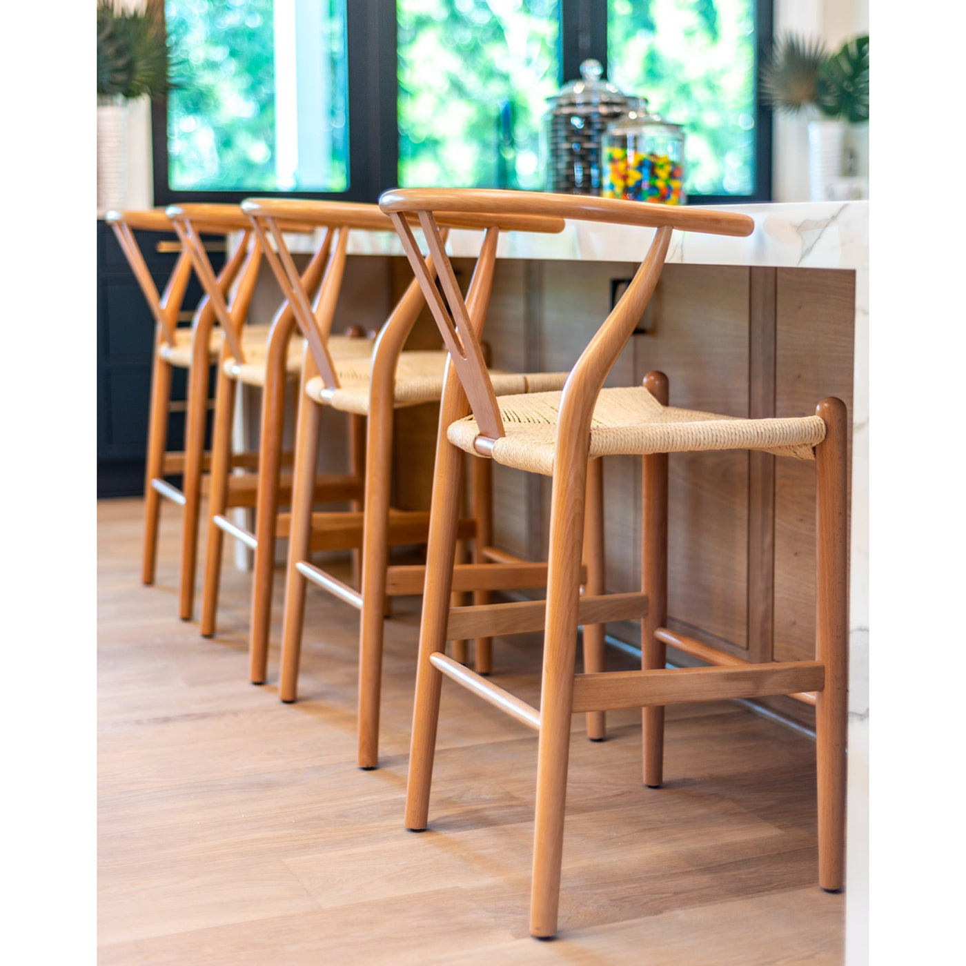 Wishbone Counter Height Bar Stools