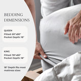 Bamboo Fitted Sheet - White