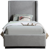 Flynn Linen Textured Wingback Bed - Luxurious Comfort and Contemporary Design for Your Bedroom Sanctuary