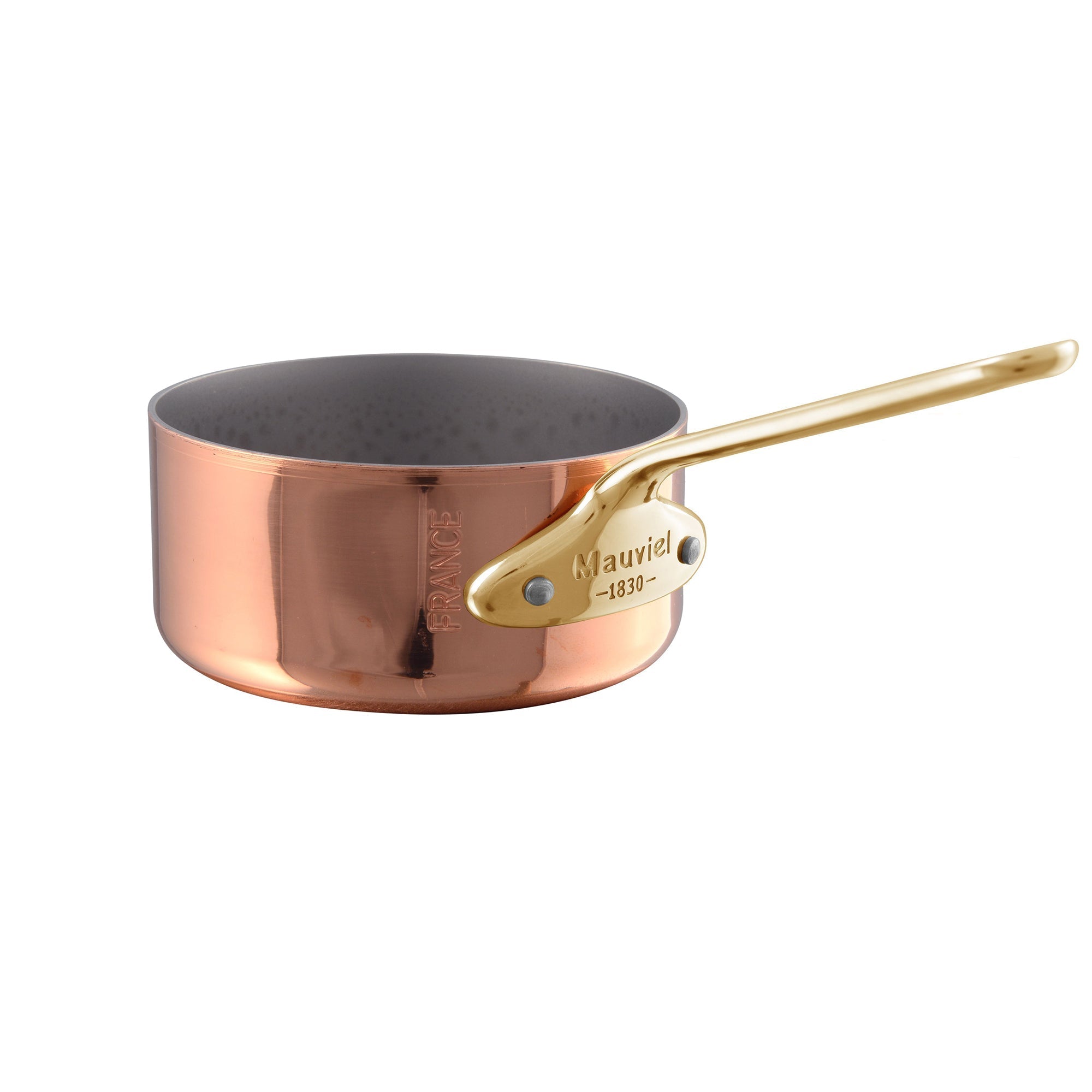 Mauviel M'MINIS Copper Saute Pan With Brass Handle, 0.26-Quart