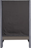 Fritz Velvet Bed - Elegant Contemporary Wingback Design with Dramatic Tufted Headboard & Nailheads