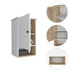 Arya Medicine Single Door Cabinet, One Shelf, Two Inerior Shelves