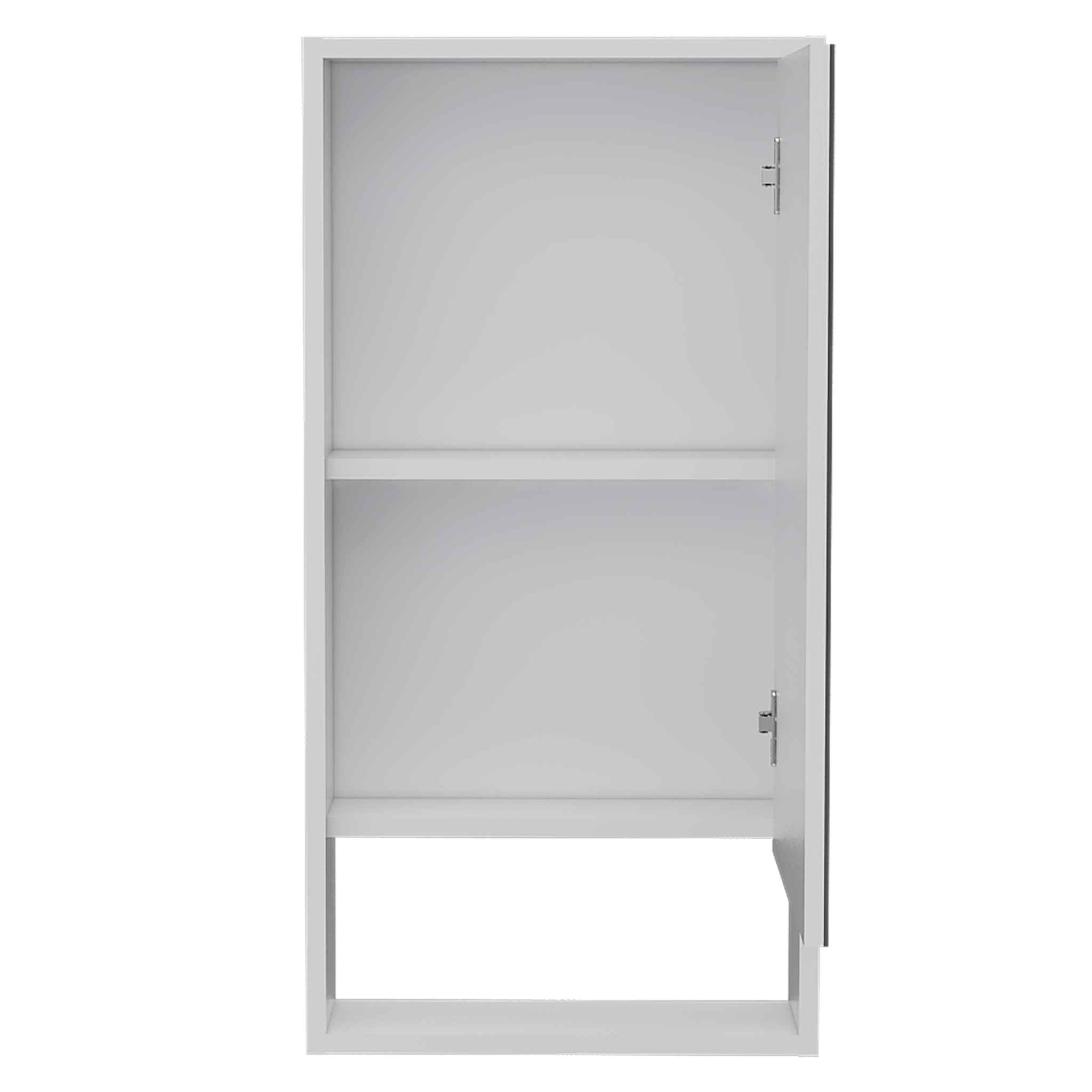 Palermo Medicine Single Door Cabinet, Two Inerior Shelves, One External Shelf